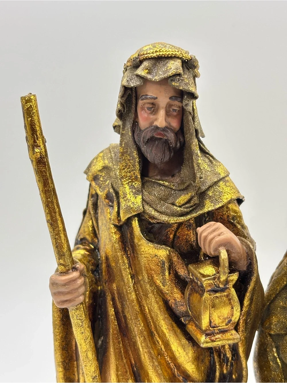 Department 56‎ Vintage Gold Gilded Holy Family Set of 3 Nativity Figurine